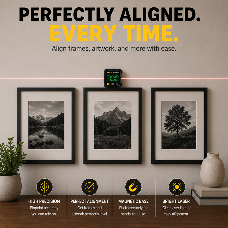 Mewtuf™ Precision Digital Inclinometer